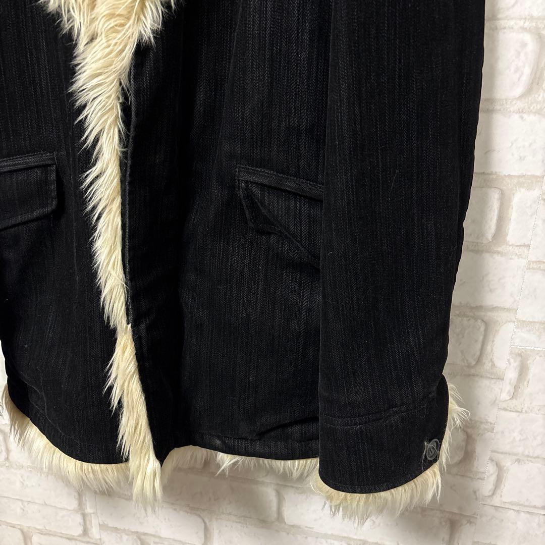 MONSIEUR NICOLE ファージャケット　お兄系　平成　y2k 黒