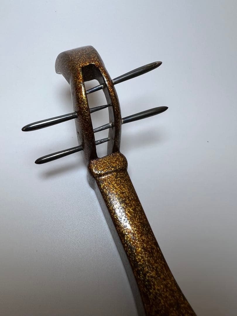 香道具 超絶技巧の時代漆芸　明治時代 本金蒔絵琵琶形香合 時代箱 香道具　金蒔絵