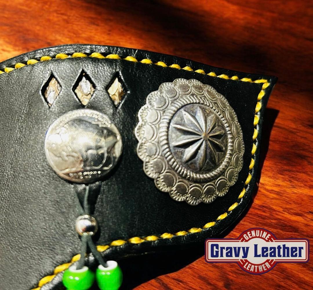Gravy Leather 栃木レザー 本革 長財布 ファニー ホワイトハーツ