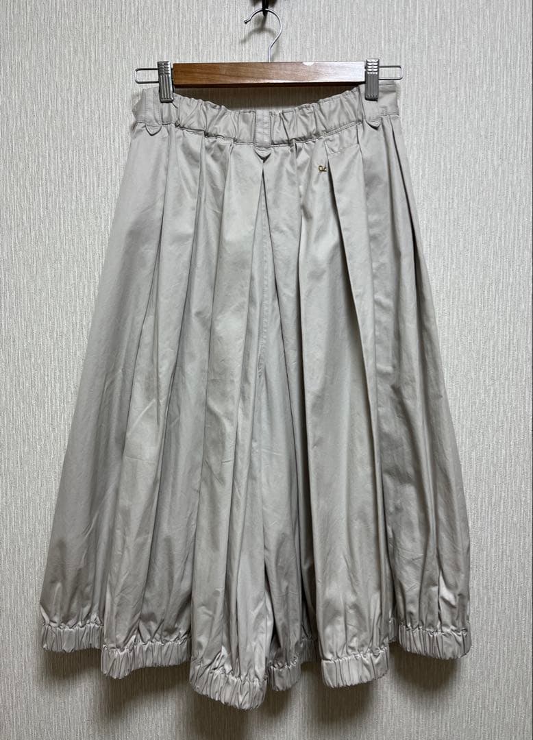 新品 45R 薄ギャバのブルマパンツ キュロット アンティークホワイト