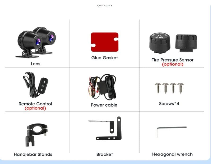 新品 バイク スマートモニター 5.5インチ ドラレコ 空気圧センサー GPS