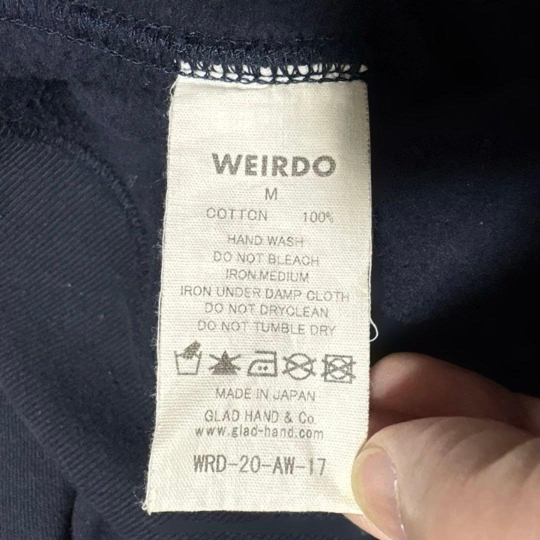 WEIRDO ウィアード 40'S スナップ スウェットパーカー　ネイビー　M