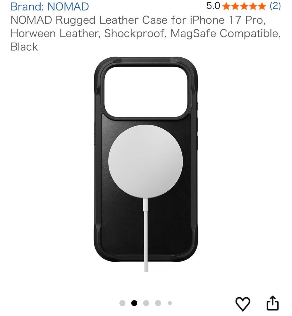 iPhoneアクセサリー NOMAD Rugged Leather Case iPhone 17 Pro