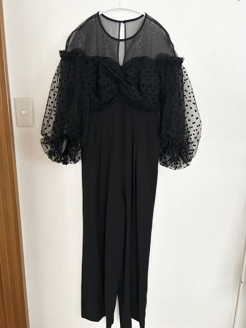 【ANDRESD】flocky dot pants dress