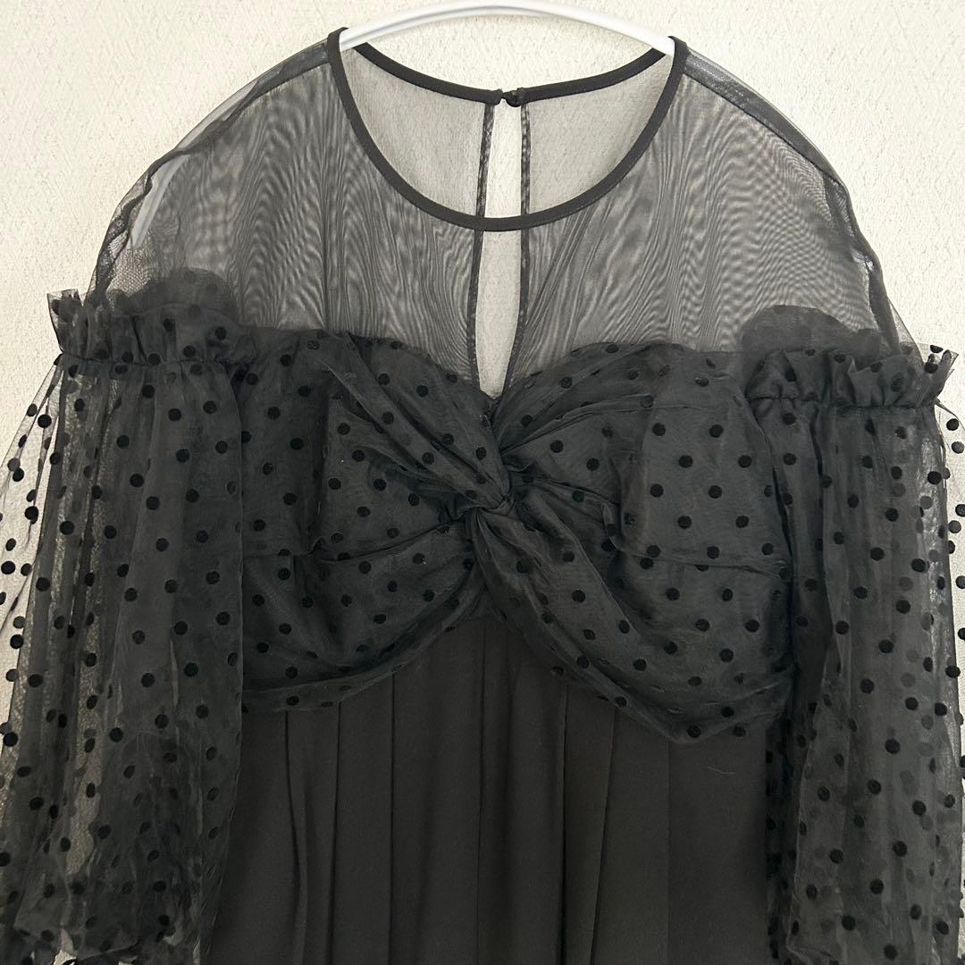 【ANDRESD】flocky dot pants dress