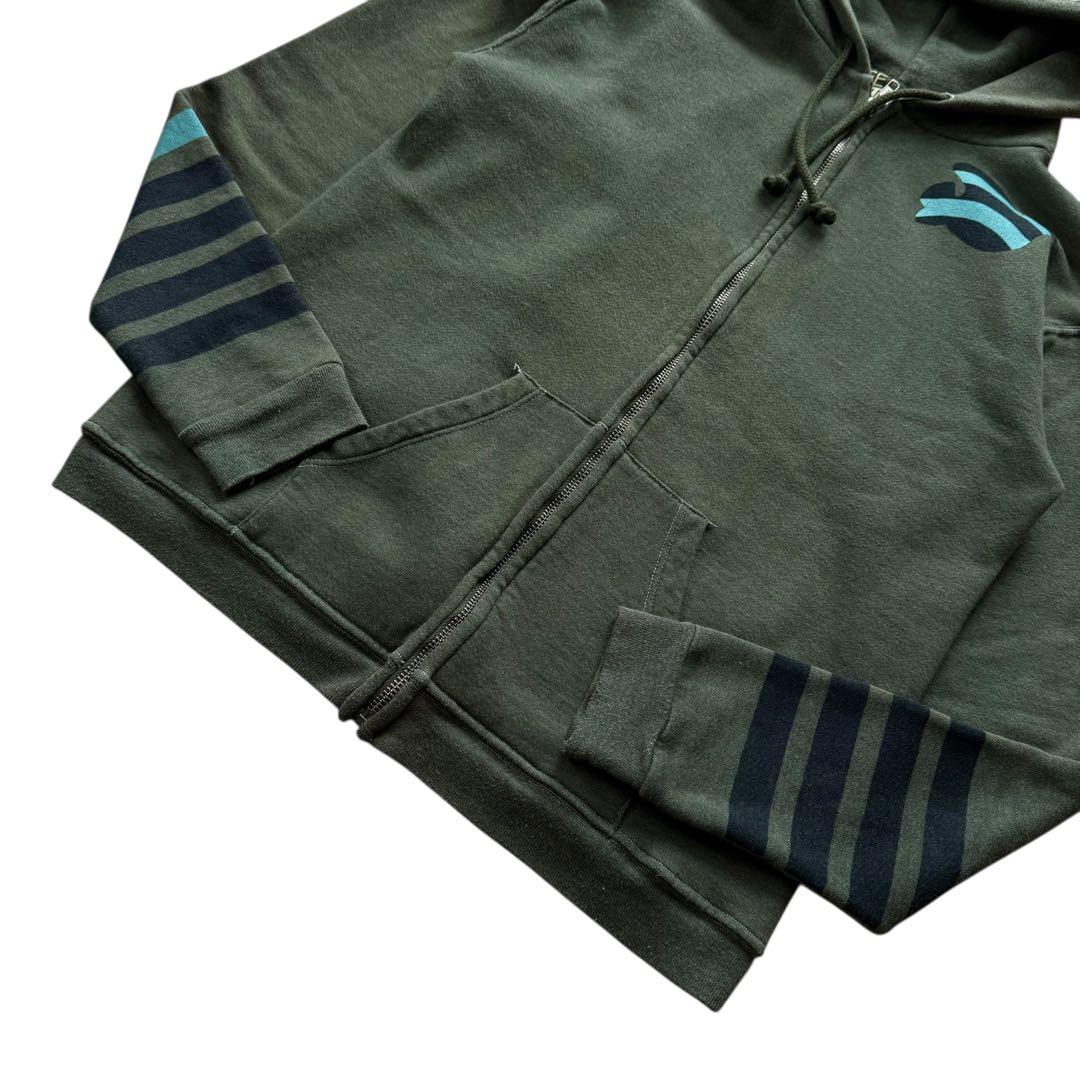 USA製 FREE CITY フリーシティー ジップパーカー 木村拓哉 グリーン