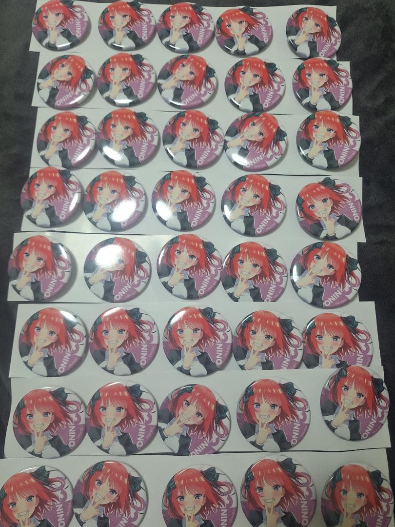 映画 五等分の花嫁 二乃 缶バッジ 40個