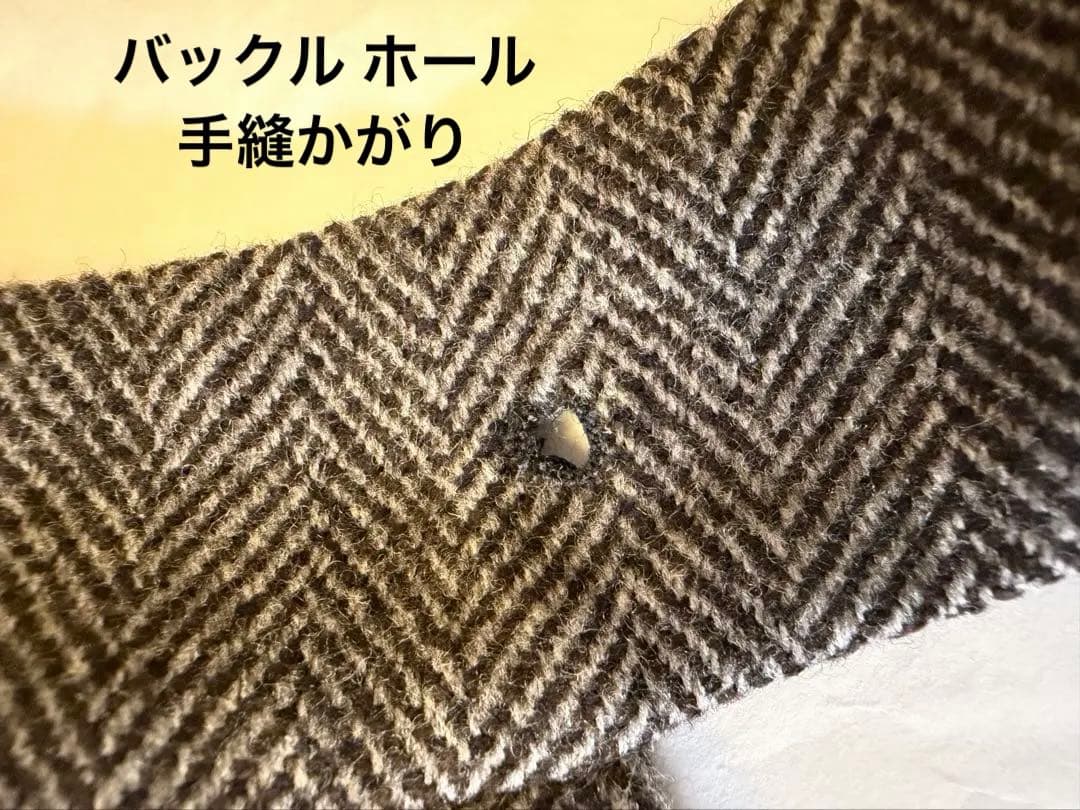 エルメス HERMES チャコールグレー ヘリンボーン タイトスカート38サイズ