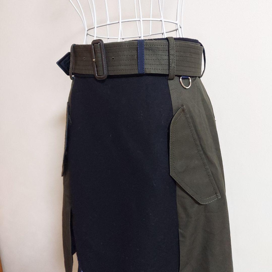 本日限定　早い者勝ち　sacai　サカイ　ドッキング　スカート