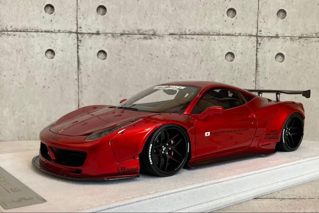 【限定10台】LBWK 1/18 フェラーリ 458 メタリックコルサ　新品