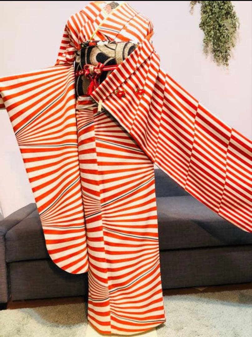 成人式振袖セット　ブランド(きもの道楽) 袋帯（ツモリチサト）猫柄