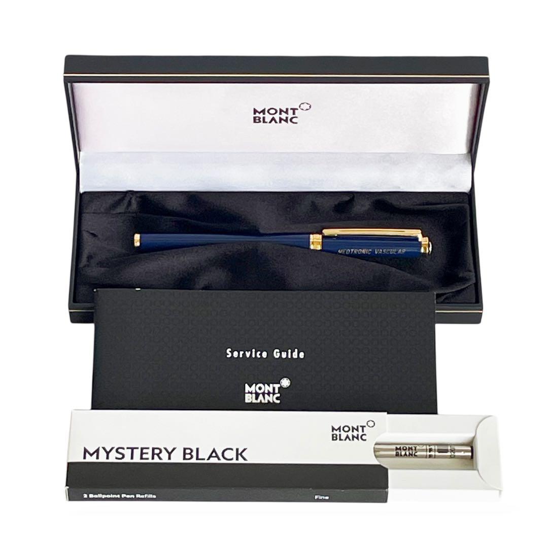 MONTBLANC ボールペン ノブレスオブリージュ ブルー系 箱付き 替え芯付