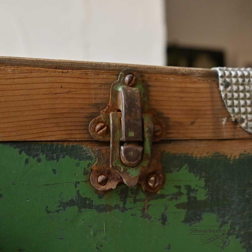 L3612-33 英国アンティーク トランク レザー 収納 かばん イギリス軍