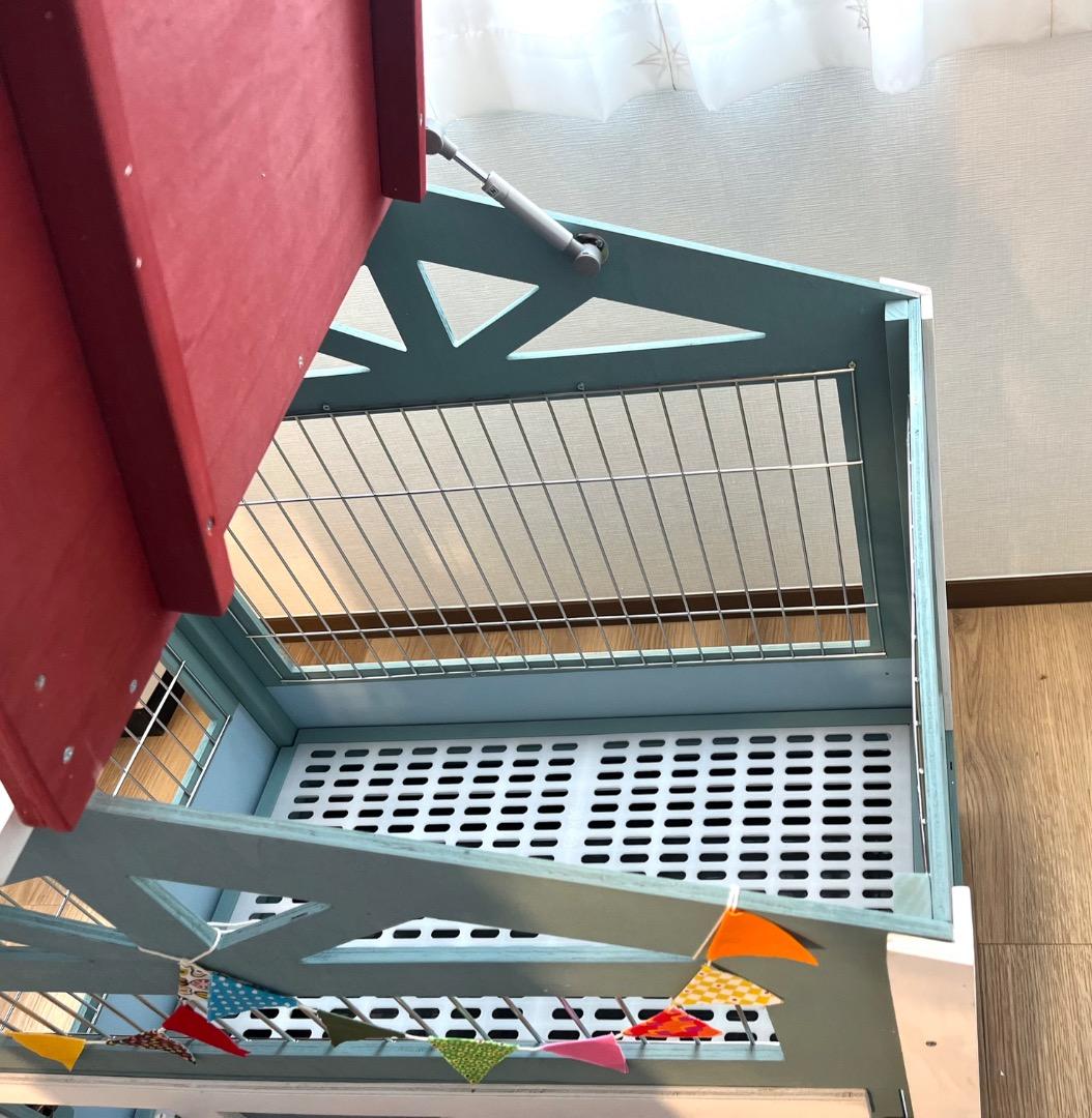 【もちつき】弐番館　北欧デザインペットハウス　うさぎ用ケージ