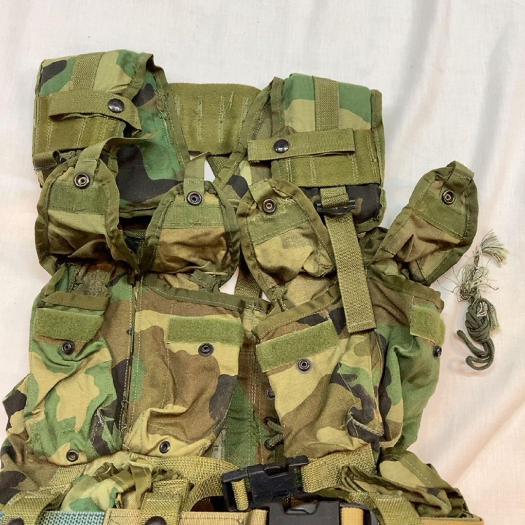 米軍 タクティカル ロードベアリングベスト ウッドランド M/L ベルト付
