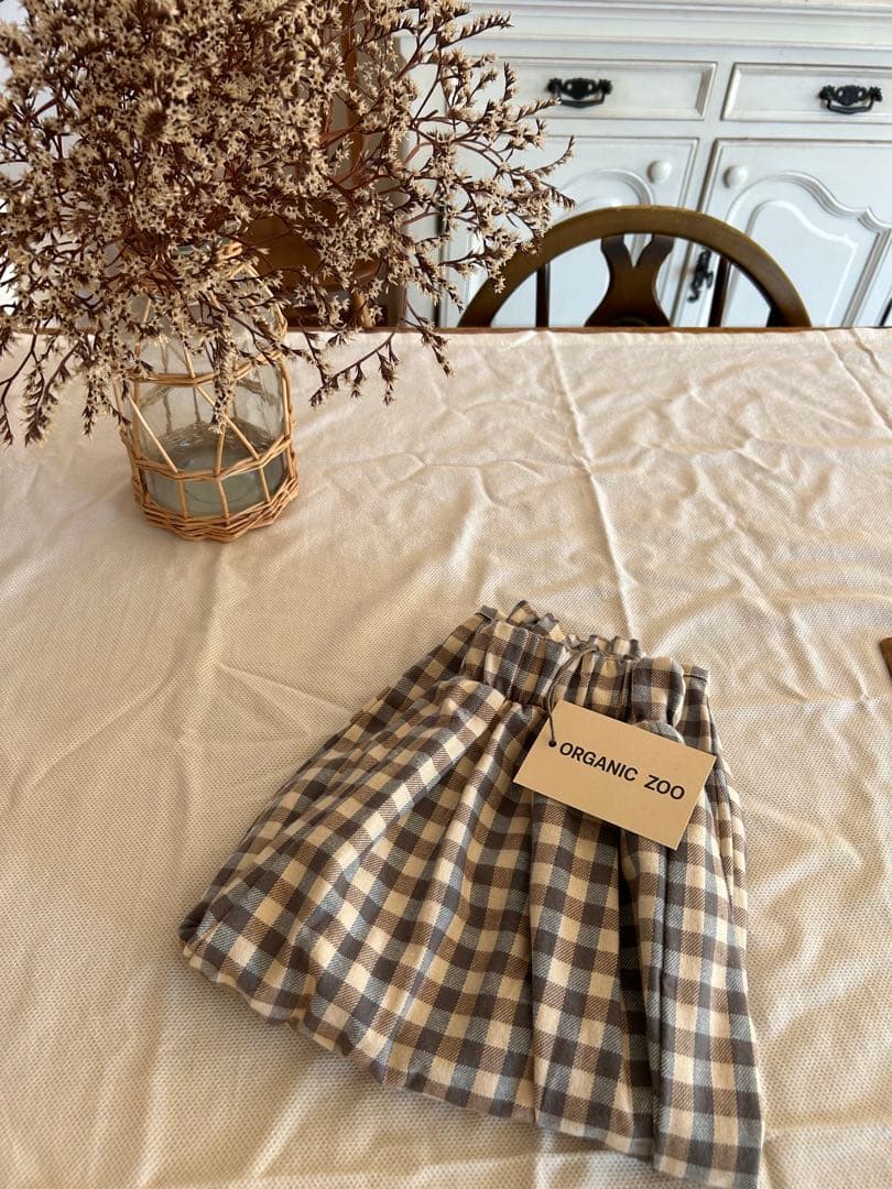 ボトムス・スパッツ 25AW organic zoo Gingham Lodge Pants3-4y