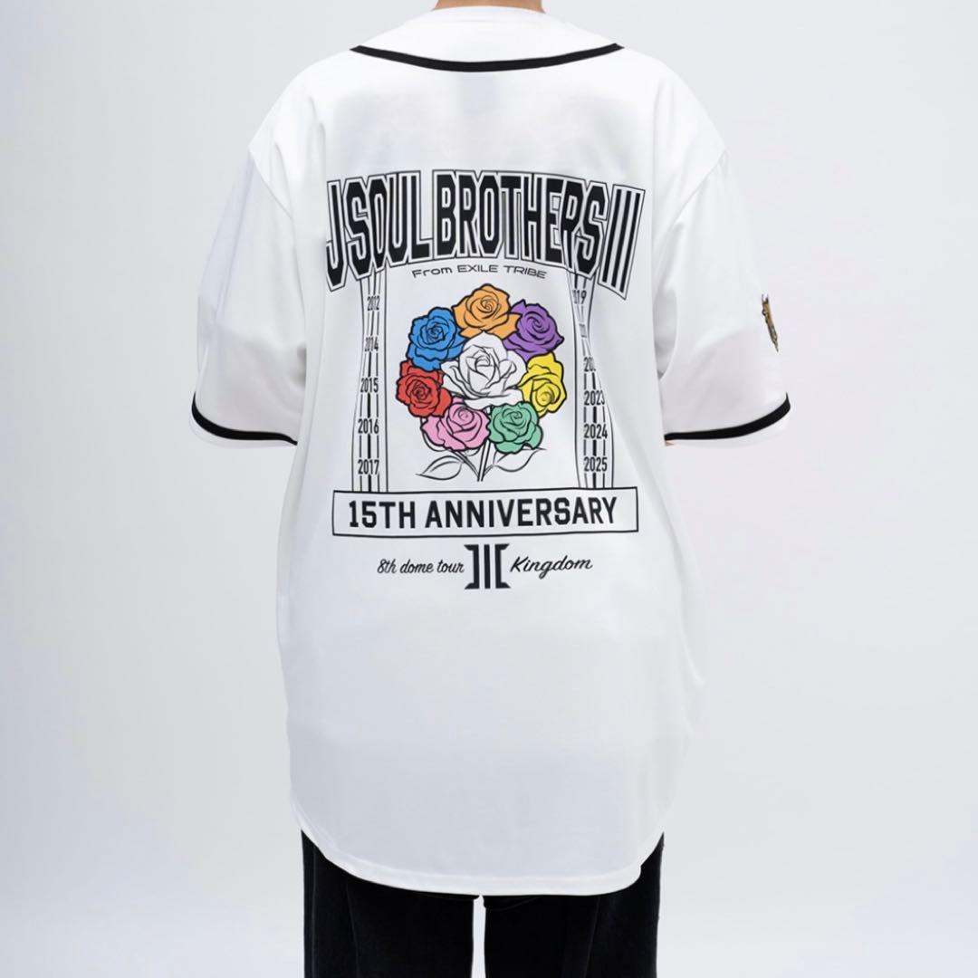 三代目 三代目ベースボールシャツ FC限定 KINGDOM WHITE