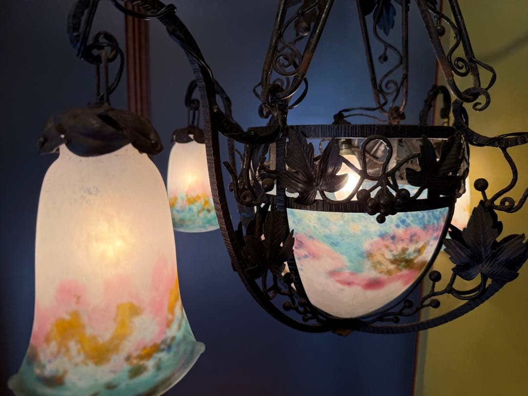 ミューラー兄弟 MullerFreresLuneville 5灯 シャンデリア