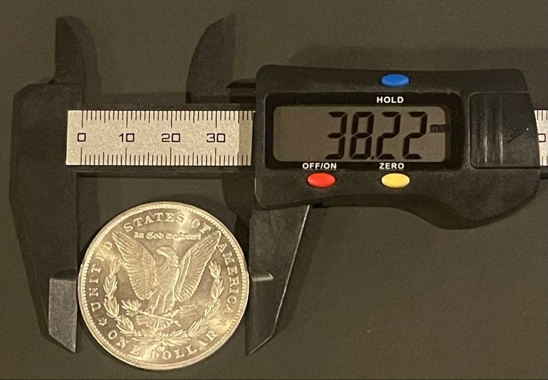 希少1892-CC モーガンダラー 銀貨 38.22mm