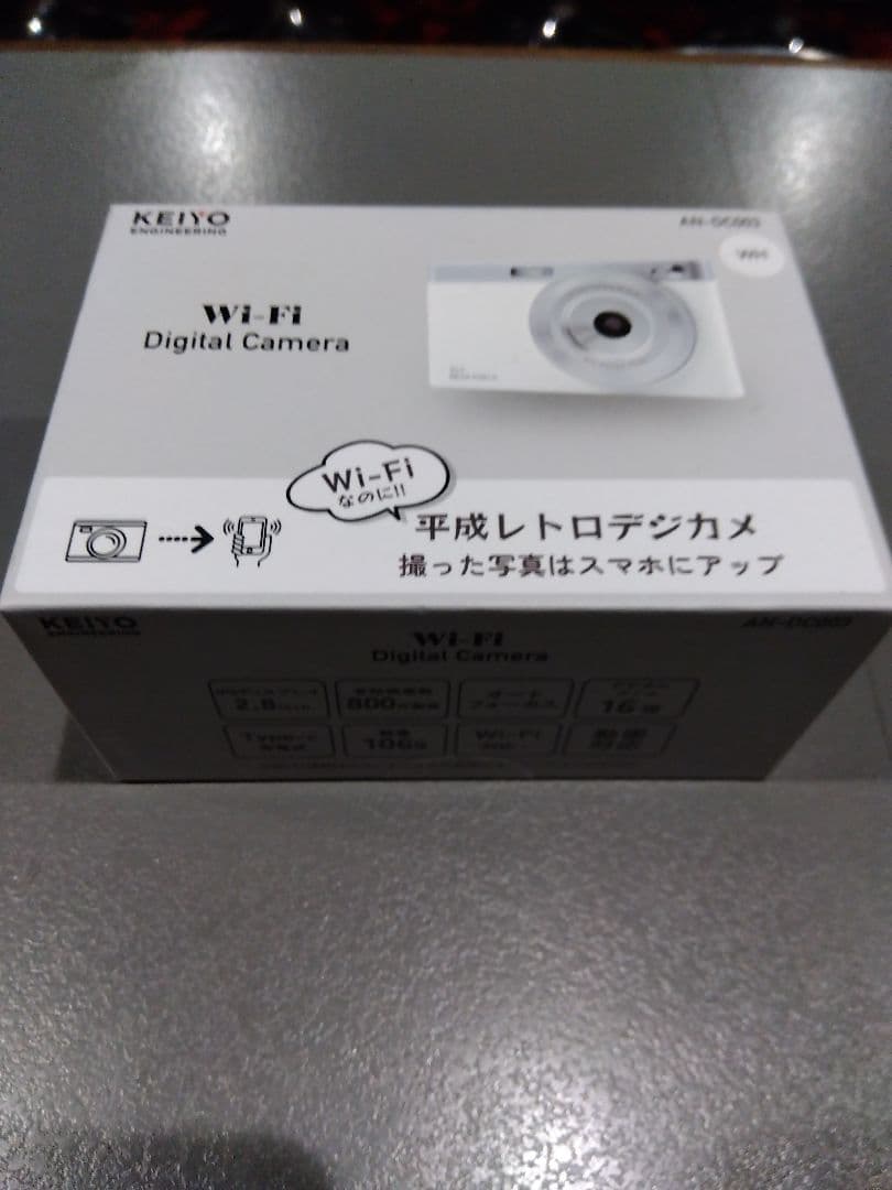未使用　KEIYO AN-DC003 Wi-Fiデジタルカメラ　白　平成レトロ