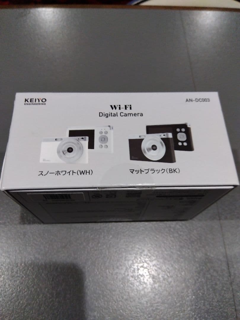 未使用　KEIYO AN-DC003 Wi-Fiデジタルカメラ　白　平成レトロ