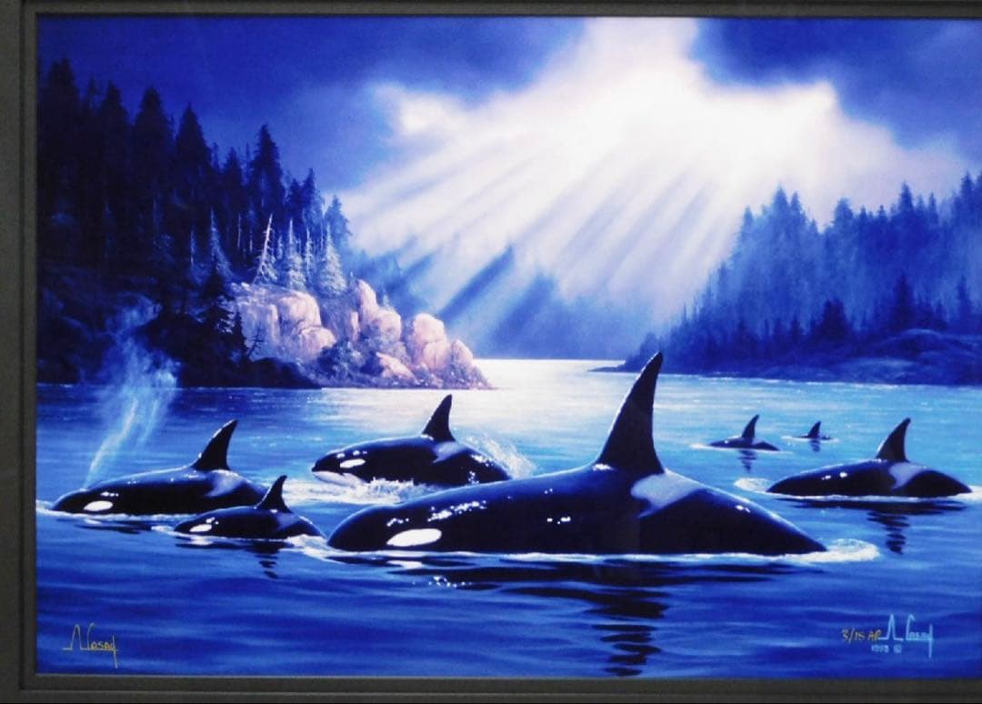 アンソニー・キャセイガイディングライト ジークレー大判 専用箱 ラッセンの師匠