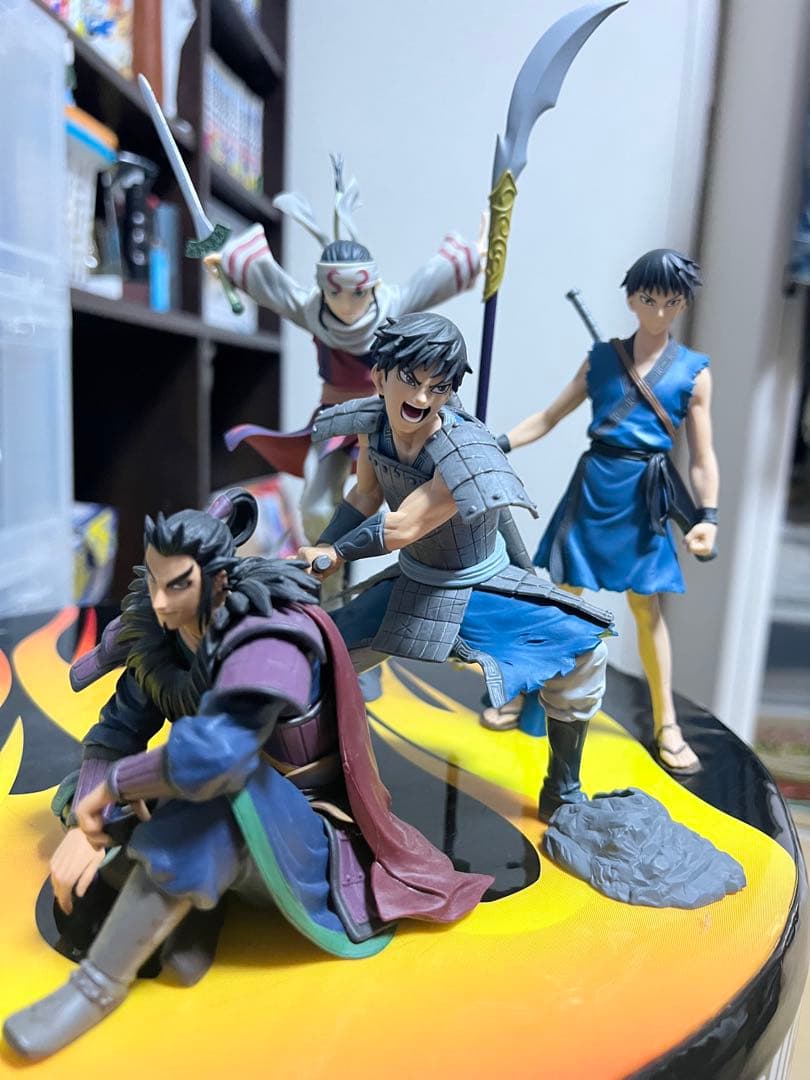 信　羌瘣　桓騎　キングダム　フィギュア 4体セット　クリエイター✖️クリエイター