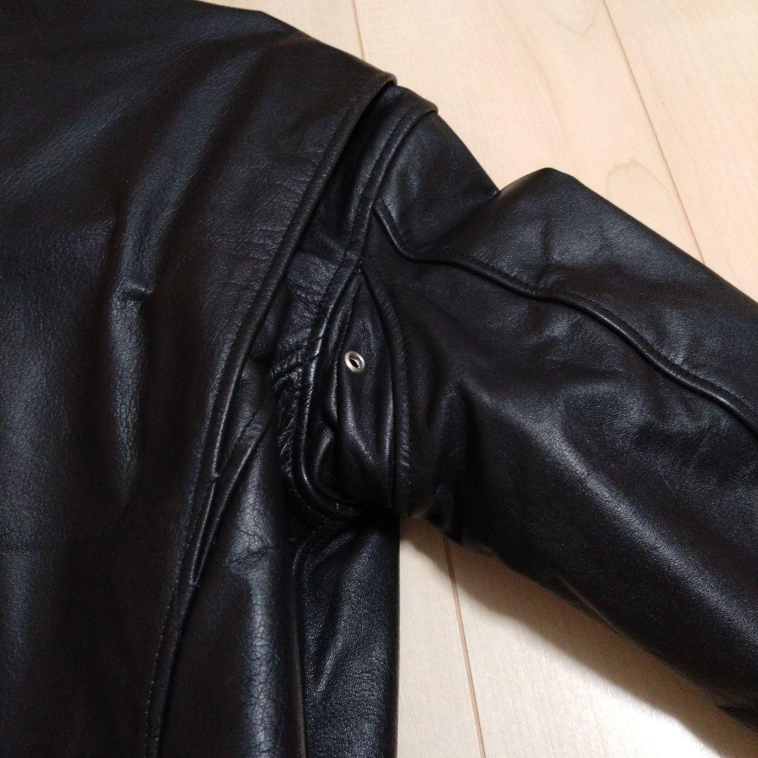 ホーンワークス　ブラックレザージャケット シングルライダース　xl
