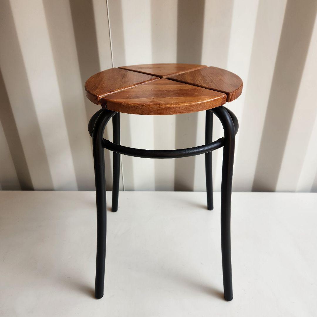 廃盤　希少モデル　IKEA AGNE スツール　椅子　パイン無垢材