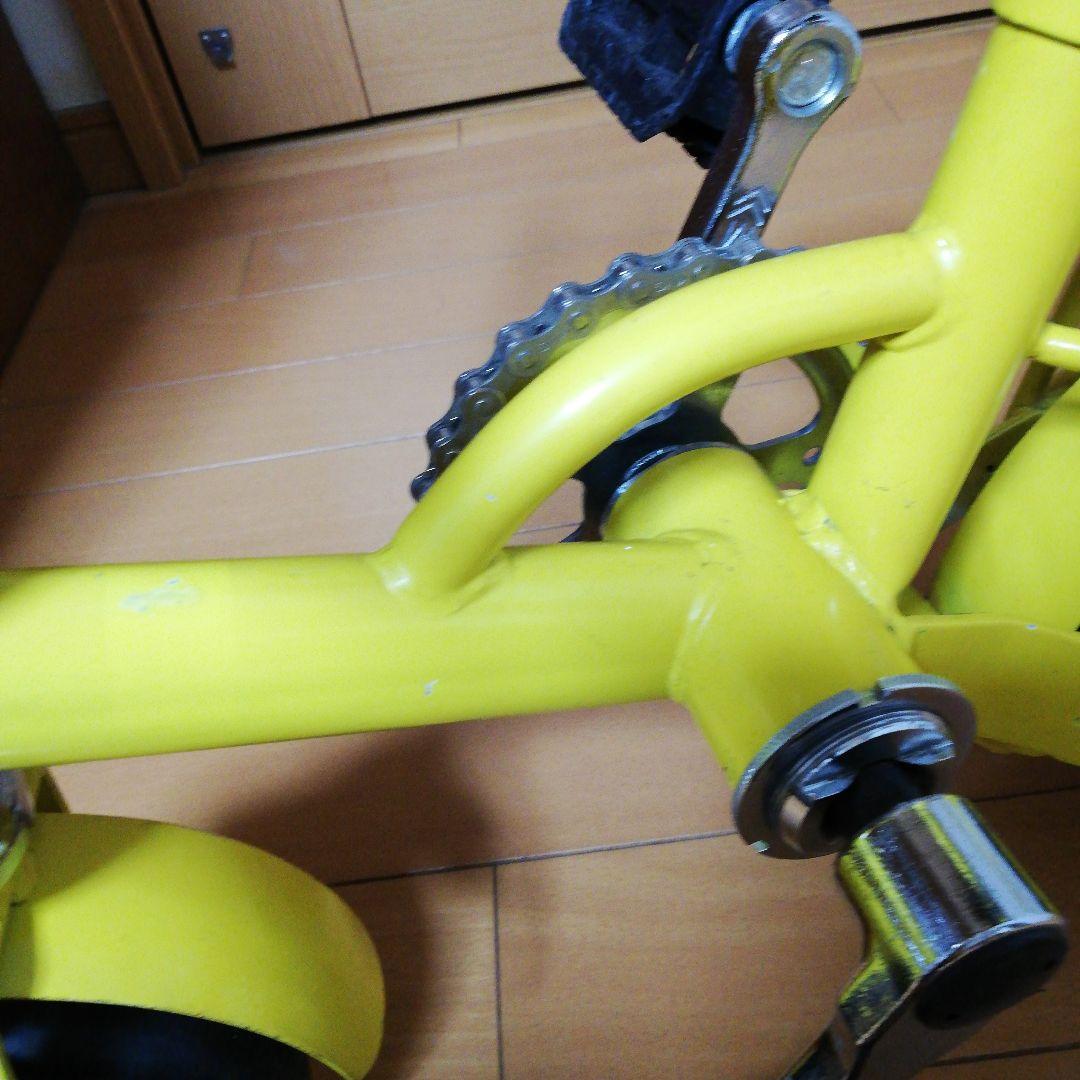 限定お値下げミニサイクル　まめチャリ　イエロー　ミニ自転車 NEHAO