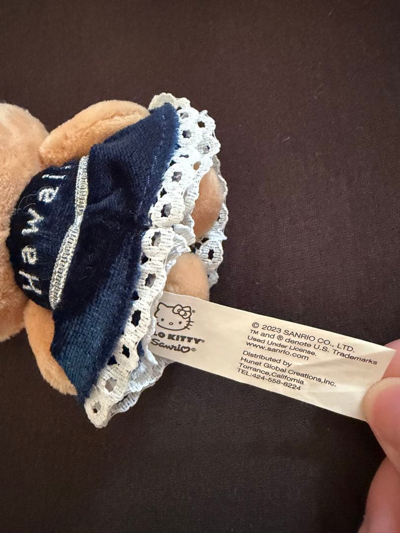 ５０周年記念　カハラ　ホテル　日焼キティ　キーホルダー付　ぬいぐるみ