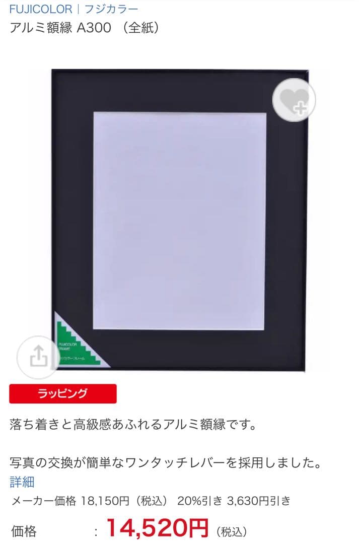【10枚あり！】フジカラー A300 全紙 アルミ額縁