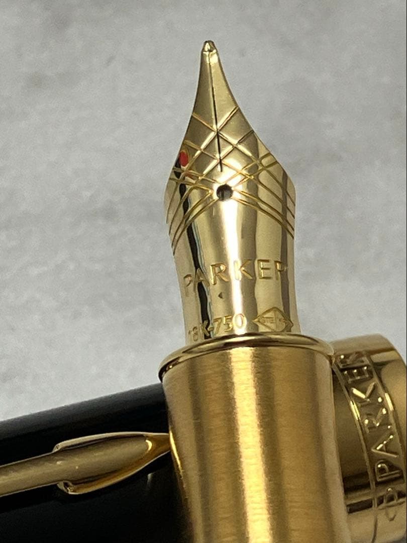 未使用★PAKER　パーカー　万年筆　ソネット　18K刻印　箱