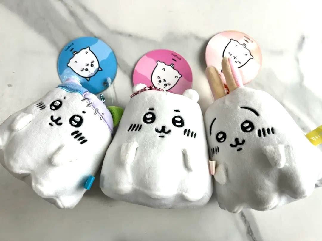 【開封済み】ちいかわ おばけ…ってこと！？なぷちミニマスコット 3点セット