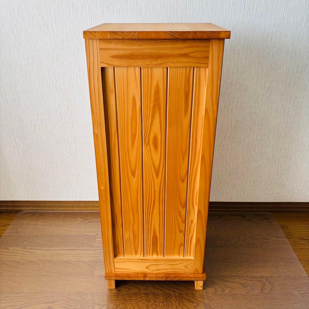 スリムチェスト 7段 木製 引き出し ナチュラル レトロ 北欧風 無垢材風 収納