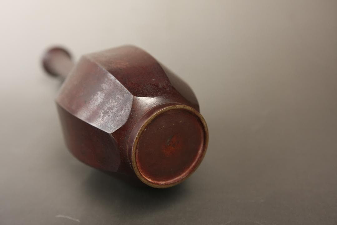 鶴首花入れ　金属製 茶道具