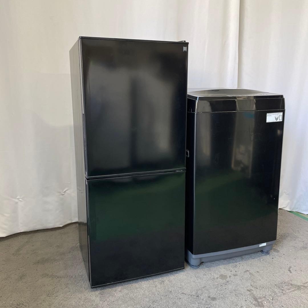 一人暮らし　冷蔵庫　洗濯機6㌔　ニトリ　設置無料　単身セット　黒　綺麗　安い
