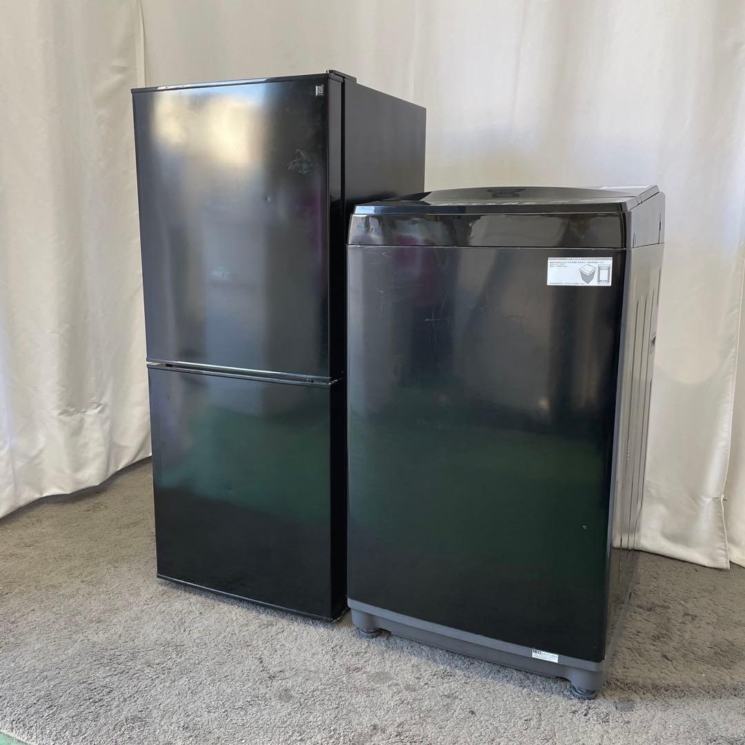 一人暮らし　冷蔵庫　洗濯機6㌔　ニトリ　設置無料　単身セット　黒　綺麗　安い