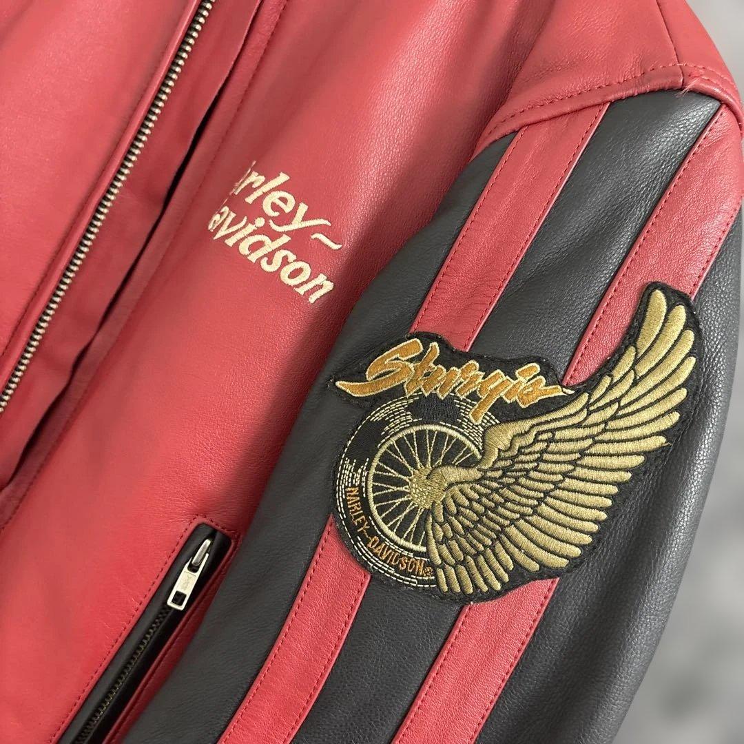 ハーレーダビッドソン ライダース 刺繍 ロゴ 中綿 キルティング ワッペン