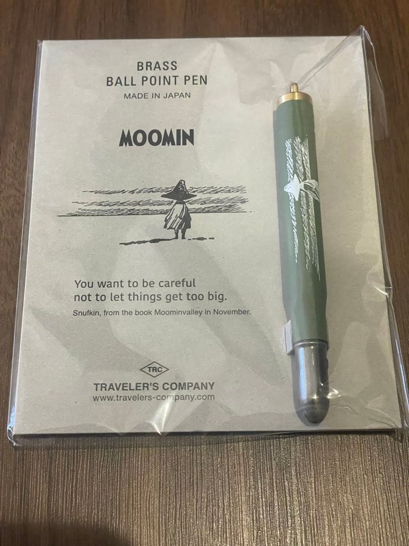 トラベラーズノート　スナフキン　ブラスボールペン