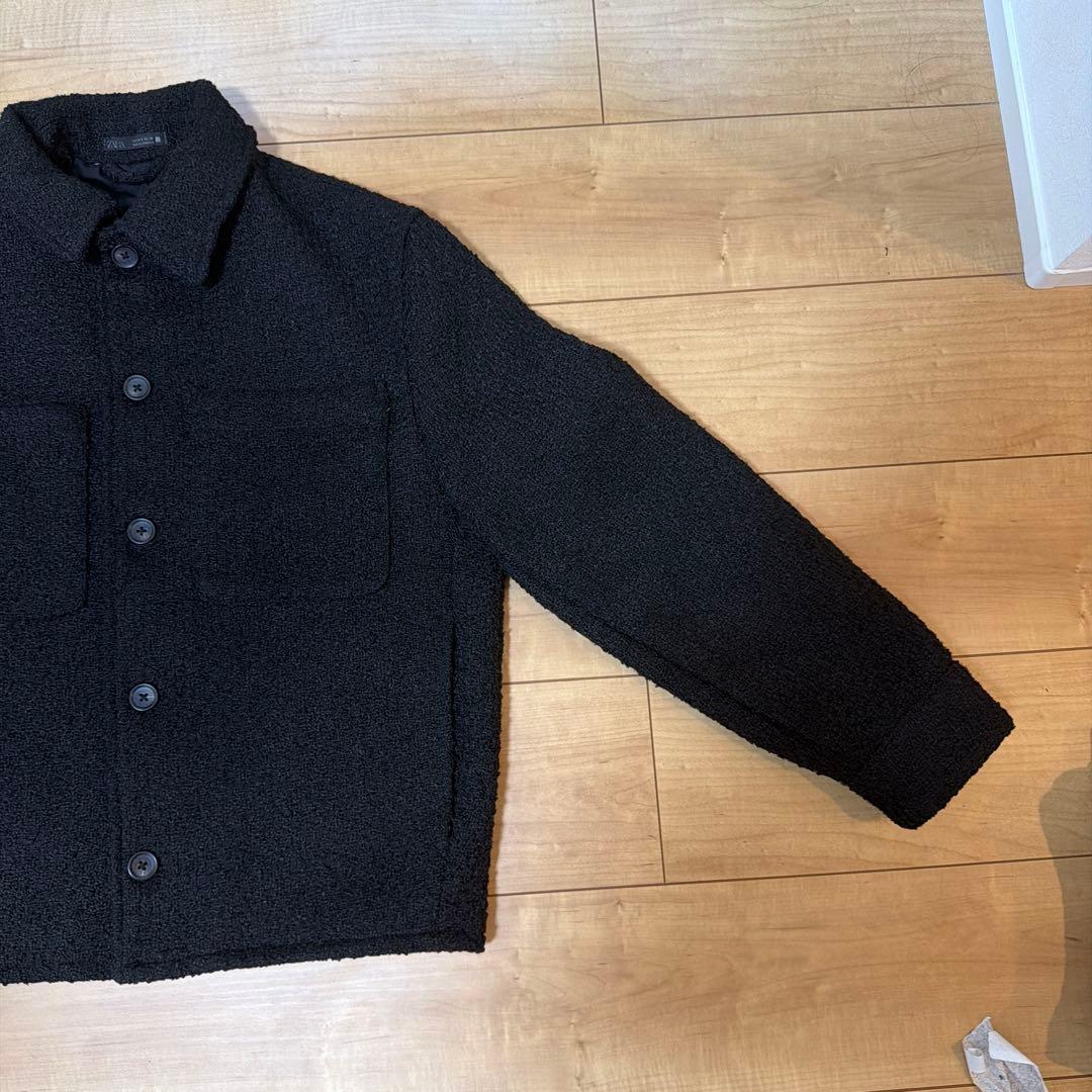 ZARA ザラ テクスチャードポケットシャツジャケット