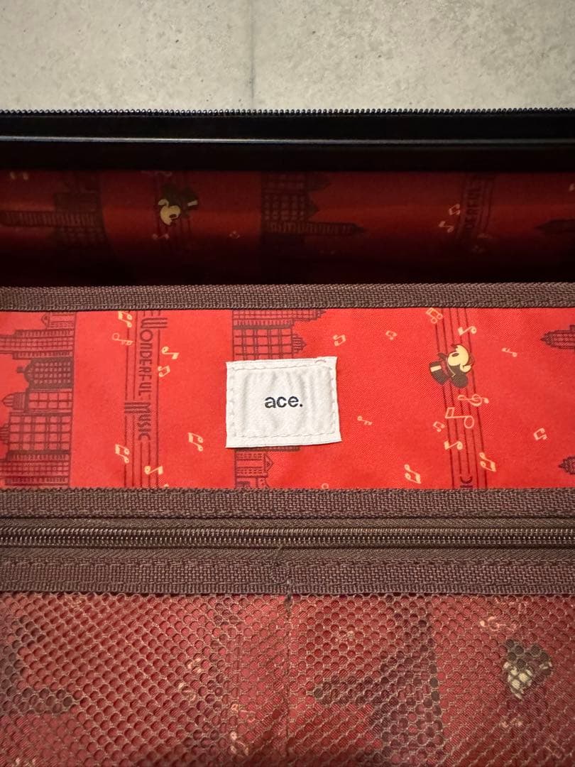 ACE ディズニー 限定クラシカルミッキー 60L スーツケース 黒