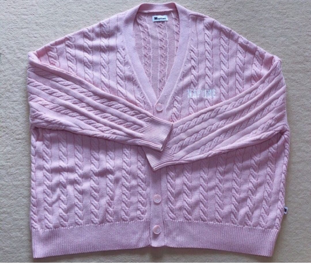 Nissy ブランド naptime ニットカーディガン-PINK