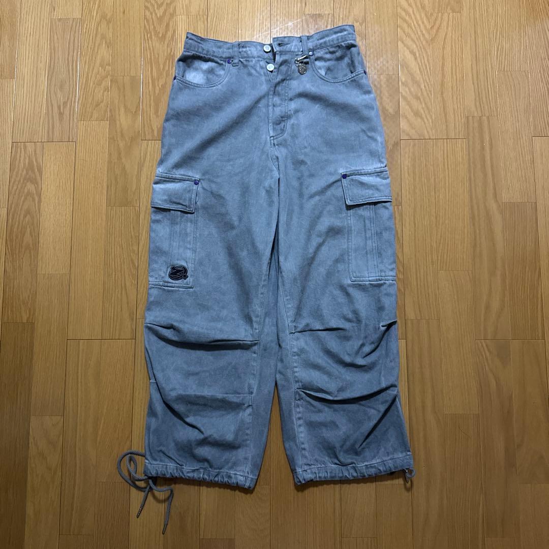 ラ*ん様 ずとまよ　デニムカーゴパンツ　Lサイズ
