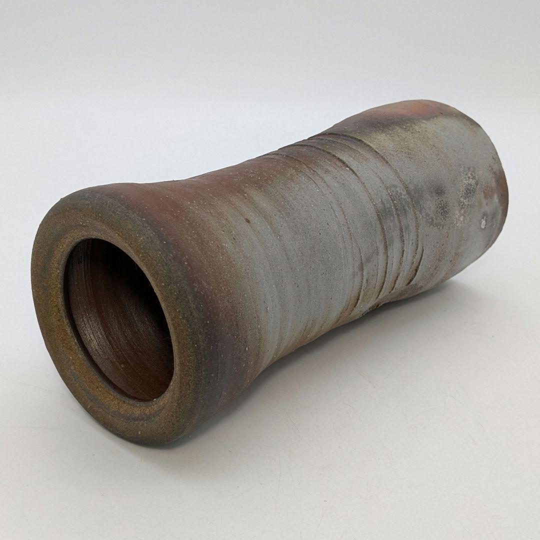 伝統工芸士 高原敏 備前焼 細水指A 共箱共布 水差し 茶道具 茶器 抹茶 食器