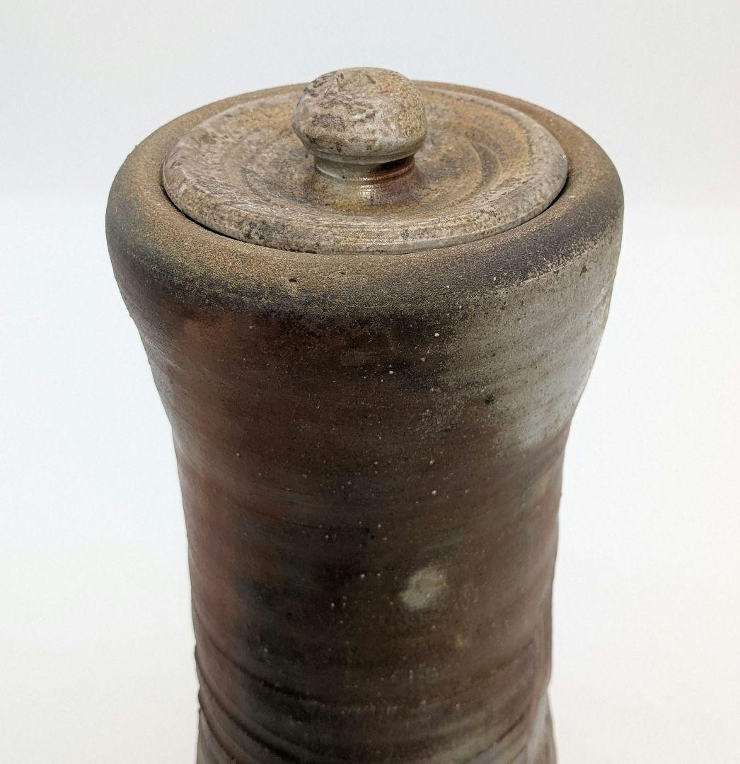 伝統工芸士 高原敏 備前焼 細水指A 共箱共布 水差し 茶道具 茶器 抹茶 食器