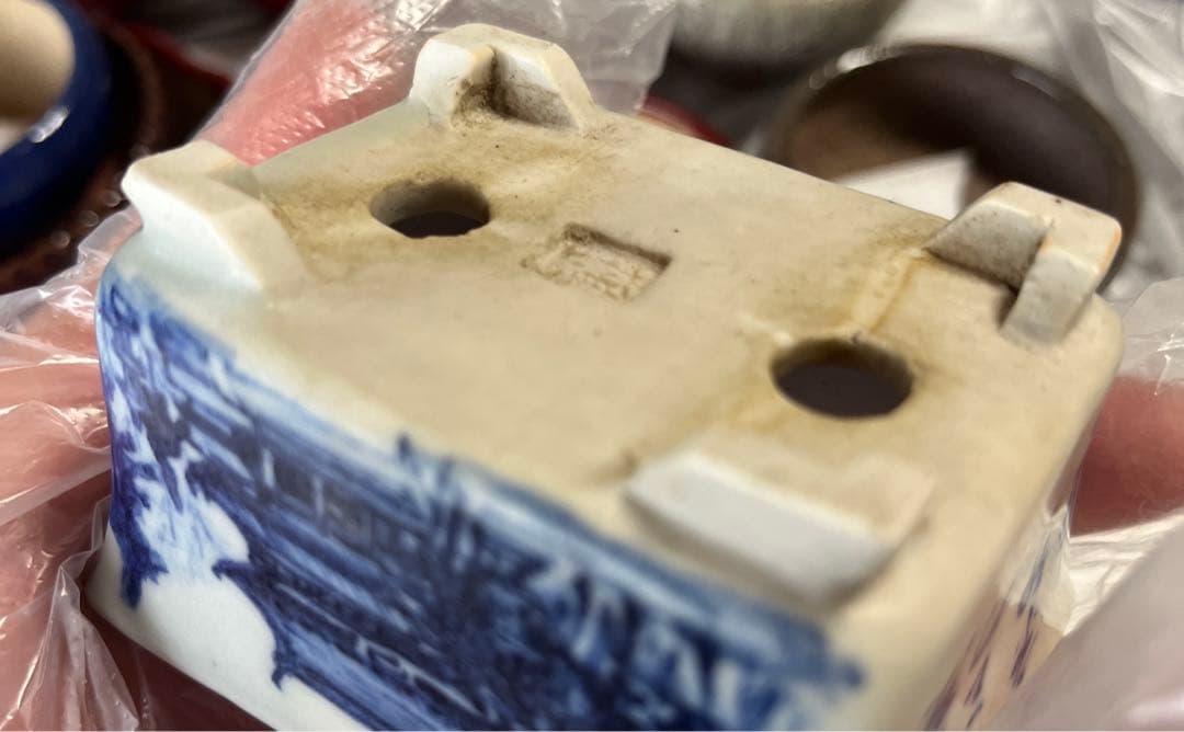 雄山　盆栽鉢　小品盆栽　ミニ盆栽　骨董品　レトロ