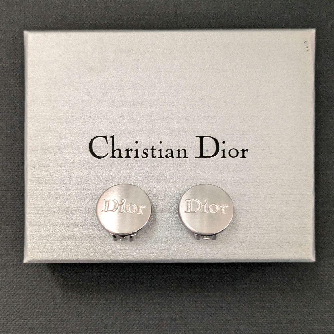 ♠未使用　Dior ロゴ　シルバー　クリップ　イヤリング　ディオール
