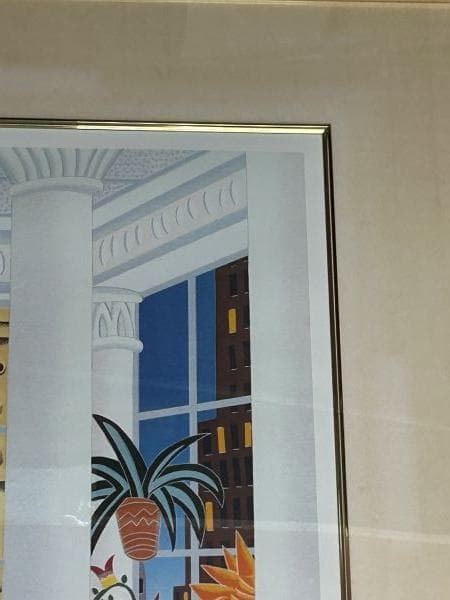 Y【中古】トーマス　マックナイト　マディソン・スクエア アートポスター　現状品S