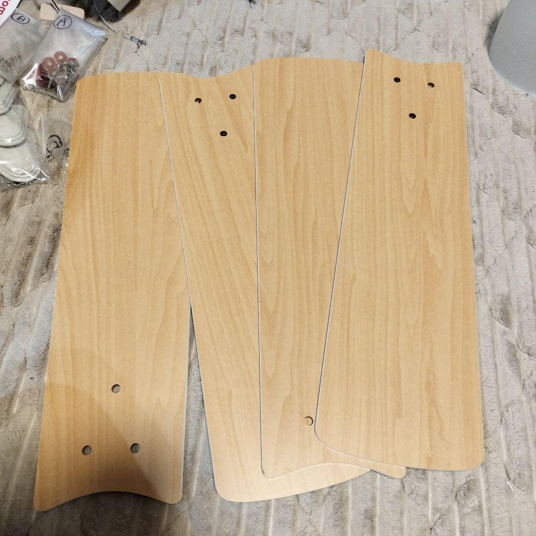 【電球付】LOWYA ロウヤ 4灯シーリングファン ナチュラル